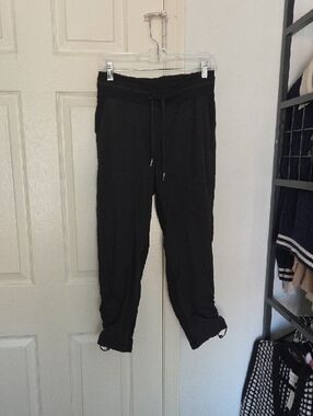 Lululemon Dance Studui Black Drawstring Pants Size 6